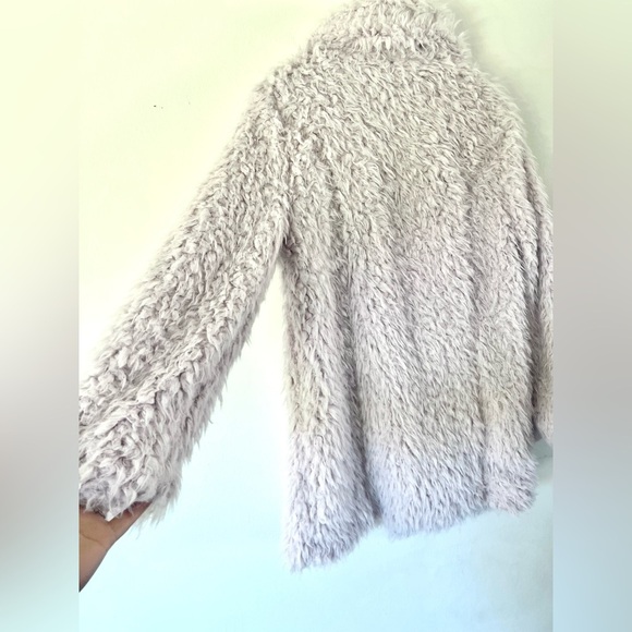 Willow & Clay Lilac Purple Faux Fur Shaggy Teddy Jacket Size Coat - Picture 10 of 12